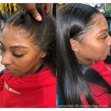 Wholesale price Cheap Pre-plucked Natural Straight Wave Virgin Remy Hair Full Lace Wig